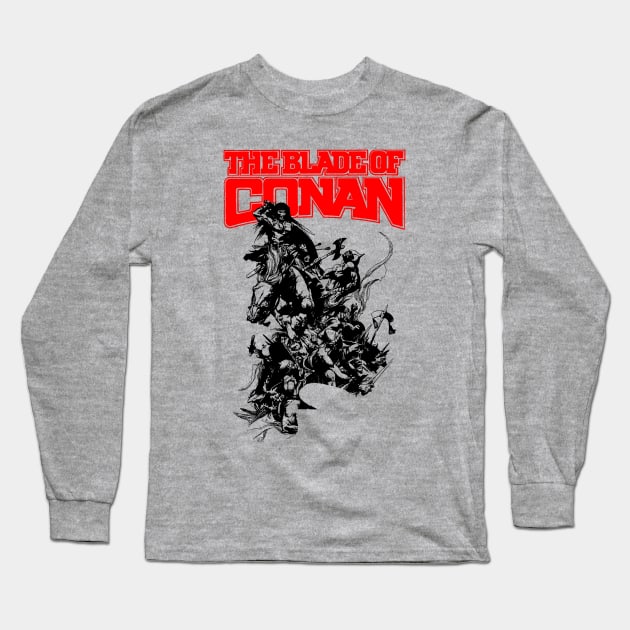 The Blade of Conan Long Sleeve T-Shirt by ebbdesign
